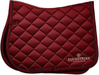 Equestrian Stockholm Springschabracke Line für Vollblut in Rot aus Polyester – Bild 1 von 3