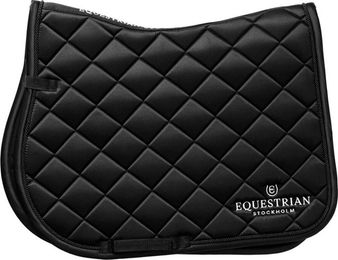 Equestrian Stockholm Springschabracke Line Schwarz aus Polyester für Warmblut – Bild 1 von 3