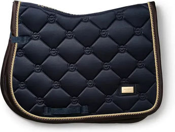 Equestrian Stockholm Springschabracke Royal Classic für Ponys in Blau – Bild 1 von 4