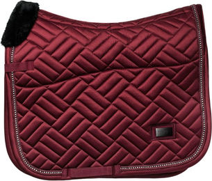 Equestrian Stockholm Springschabracke Vegan Fur Crystal in Bordeaux Grösse Cob – Bild 1 von 1