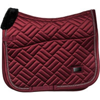 Produktbild von Equestrian Stockholm Springschabracke Vegan Fur Crystal in Bordeaux Grösse Cob