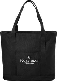 Equestrian Stockholm Tote Bag Tragetasche aus Stoff Schwarz One Size – Bild 1 von 1