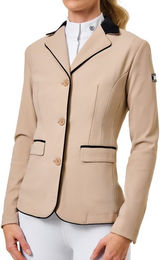 Equestrian Stockholm Turnierjacket Classic Show Jacket für Damen in Sand Beige wasserabweisend Größe S – Bild 1 von 1