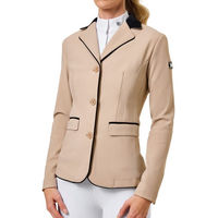 Produktbild von Equestrian Stockholm Turnierjacket Classic Show Jacket für Damen in Sand Beige wasserabweisend Größe XL