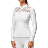 Produktbild von Equestrian Stockholm Turnierpolo Crystal Champion Reitshirt Damen Weiß XXL
