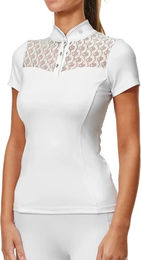 Equestrian Stockholm Turnierpolo Crystal Champion Reitshirt für Damen in Weiß XL – Bild 1 von 4
