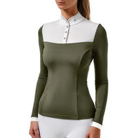 Produktbild von Equestrian Stockholm Turnierpolo mit langen Ärmeln für Damen