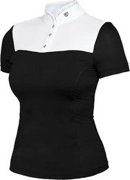 Equestrian Stockholm Turniershirt Damen Black Edition Kurzarm S – Bild 1 von 1