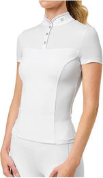 Produktbild von Equestrian Stockholm Turniershirt Revenew Reitshirt für Damen in Weiß XXL