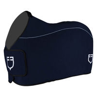 Produktbild von Equestro Abschwitzdecke für Pferde aus Fleece mit Frontverschluss Marine Blau 125 cm