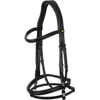 Produktbild von Equestro Anatomisch geformtes Leder-Reitzaumzeug Schwarz Full