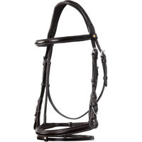 Produktbild von Equestro Anatomisches Reithalfter aus Leder für Ponys in Braun oder Schwarz