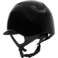 Produktbild von Equestro Apocalipse Glossy Reithelm Schwarz Silber Grösse M