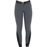 Produktbild von Equestro Aria Reithose Damen Full Grip aus Stoff Grau Größe 42 IT