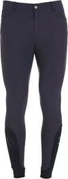 Produktbild von Equestro Aria Reithose für Herren mit Silikon Full Grip in Blau Größe 44 IT