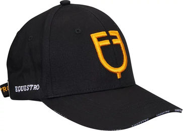 Equestro Baseball Cap aus Baumwolle Unisex Gelb Schwarz – Bild 1 von 2