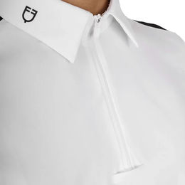 Produktbild von Equestro Basic Turnier-Poloshirt für Herren in Weiß Größe XL