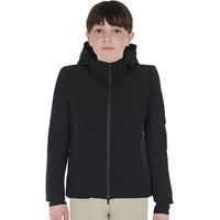 Produktbild von Equestro Basic Wasserdichte Reitjacke für Kinder in Schwarz Größe X7 / 10 Jahre