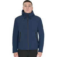 Produktbild von Equestro Basic Wasserfeste Reitjacke mit Kapuze für Herren Blau XS