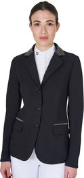 Produktbild von Equestro Black Label Turnierjacket Damen Schwarz wasserabweisend ganzjährig XL