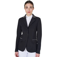 Produktbild von Equestro Black Label Turnierjacket Damen Schwarz wasserabweisend ganzjährig XL