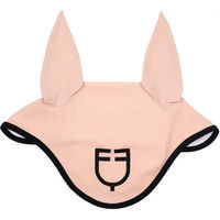 Produktbild von Equestro Black Line Fliegenohren für Pferde in Schwarz oder Rosa
