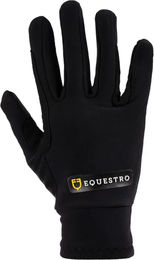 Equestro Bormio Winter Reithandschuhe für Damen und Herren Schwarz Stoff Größe M – Bild 1 von 6