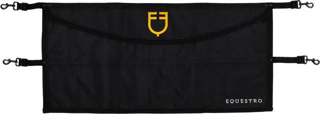 Equestro Boxgitter mit gesticktem Logo aus Nylon in Schwarz – Bild 1 von 4