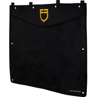 Produktbild von Equestro Boxvorhang aus Cordura mit gesticktem Logo und Stahlringen Schwarz 135x130 cm