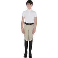 Produktbild von Equestro Clara Junior Reitshirt aus Baumwolle für Kinder in Weiß