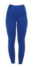 Produktbild von Equestro Classic Damen Polarfleece-Reithose mit Vollgrip für den Winter in Blau XS
