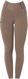 Equestro Classic Reithose Damen Full Grip in Braun und Beige Größe L – Bild 1 von 7