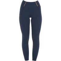Produktbild von Equestro Classic Reitleggings Damen Full Grip Blau Größe L