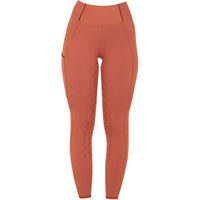 Produktbild von Equestro Classic Reitleggings Damen Full Grip Rot Größe L