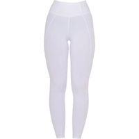 Produktbild von Equestro Classic Reitleggings Damen Full Grip Weiß Größe L