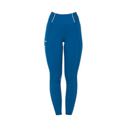 Equestro Classic Reitleggings Damen mit Full Grip Blau Größe S – Bild 1 von 8