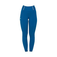 Produktbild von Equestro Classic Reitleggings Damen mit Full Grip Blau Größe XS