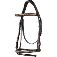 Produktbild von Equestro Clincher Anatomische Lederreittrense für Pferde in Braun
