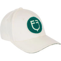 Produktbild von Equestro College Baseball Kappe aus Baumwolle Unisex Beige Weiß