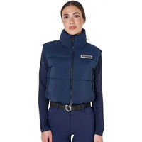 Produktbild von Equestro Cropped Weste für Damen in Blau Größe XS