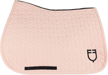 Equestro Cubequilted Springschabracke für Pferde in Rosa – Bild 1 von 2