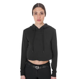 Equestro Cut Out Hoodie Damen Schwarz Größe M – Bild 1 von 4