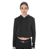 Produktbild von Equestro Cut Out Hoodie Damen Schwarz Größe M