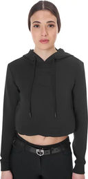 Equestro Cut Out Hoodie Damen Schwarz XS – Bild 1 von 2