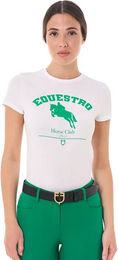 Produktbild von Equestro Damen Baumwoll-T-Shirt Weiß XS