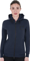 Equestro Damen Fleece-Sweatshirt mit Reißverschluss Blau XS wasserabweisend – Bild 1 von 7