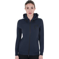 Produktbild von Equestro Damen Fleece-Sweatshirt mit Reißverschluss Blau XS wasserabweisend