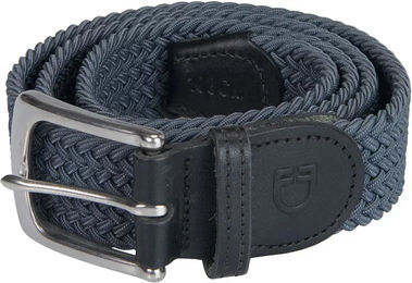 Produktbild von Equestro Damen Gürtel aus Nylon mit Kreuzmuster in Grau 72 cm