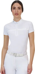 Produktbild von Equestro Damen Langarm Reitshirt Weiß Größe L