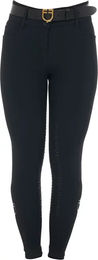 Produktbild von Equestro Damen Reithose mit Fleece für den Winter Schwarz Größe 46